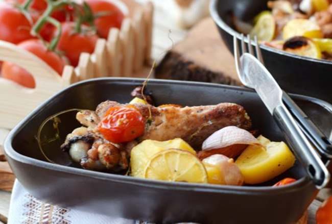 Простий рецепт курки по-грецькі