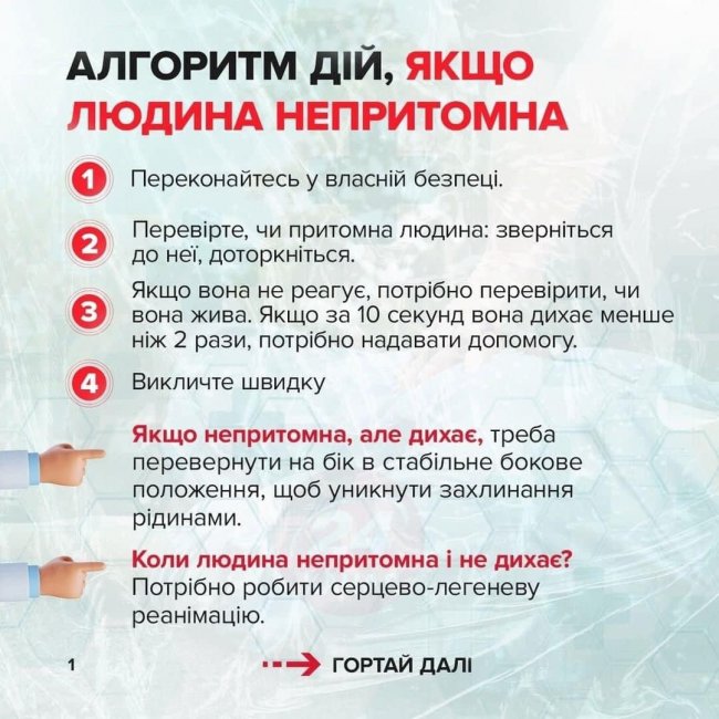 Як надати першу медичну допомогу. Покрокові інструкції